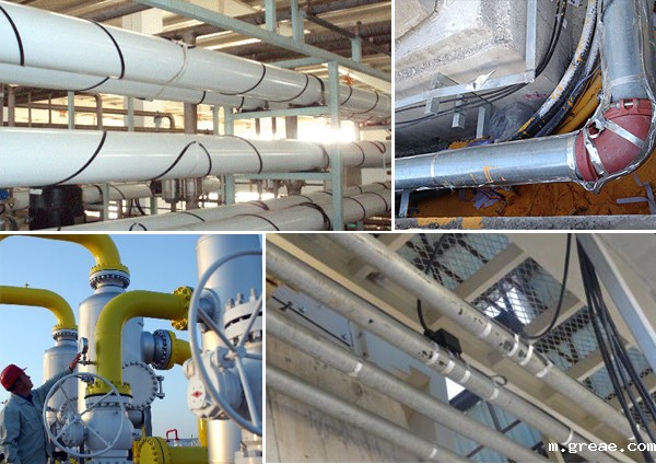 电热带与煤层气、天然气管道设备的防冻保温应用(图2) 电热带与煤层气、天然气管道设备的防冻保温应用(图2)