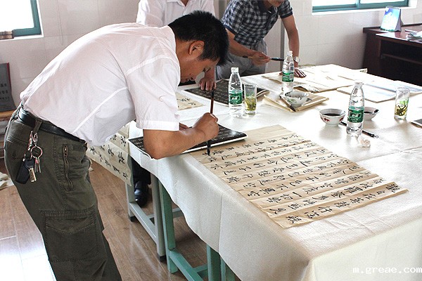 中国人民大学、北京师范大学王学嶺书法工作室在米兰app体育官方入口下载安装集团面授会(图3)