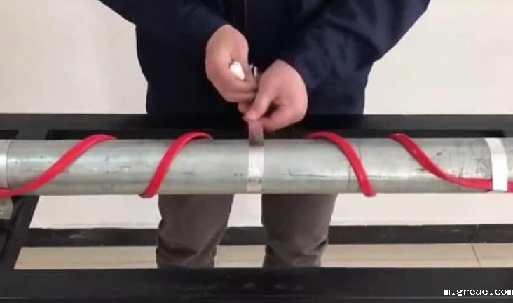 管道电伴热带安装