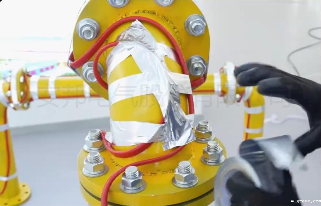 自限温伴热带安装例图