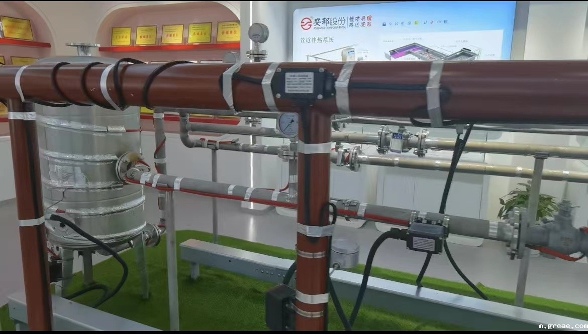 电伴热带管道安装图