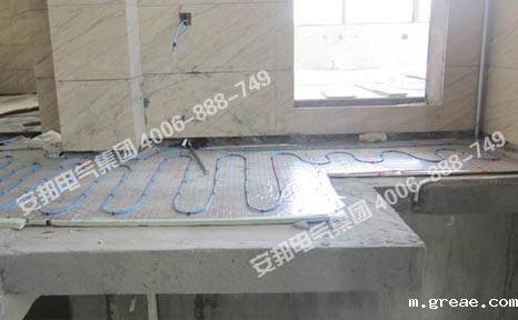 上楼梯口电地暖安装图